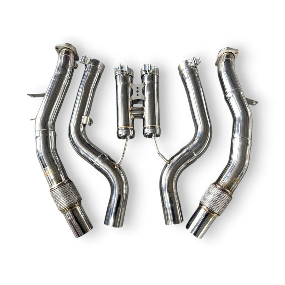2013-2017 Mercedes S500/S550 Downpipes | W222/C217 No Heat Shield / Racing Downpipe (No Cat) Downpipes